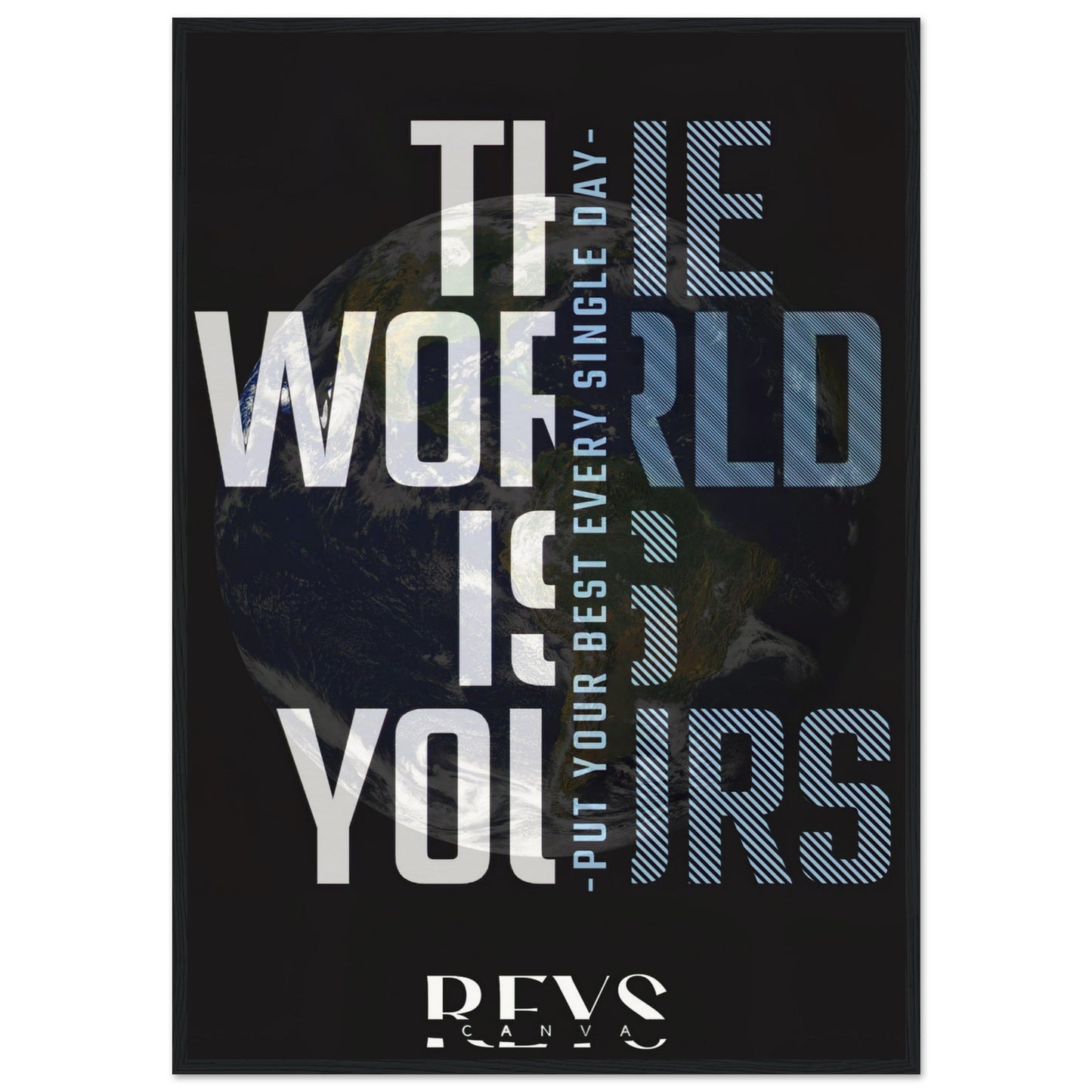 "The World is Yours" Gerahmtes Poster